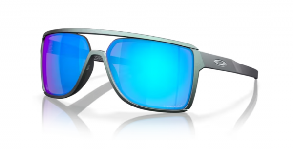 Oakley Castel Matte Silver/Blue Colorshift/Prizm Sapphire