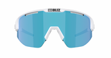 Bliz-Matrix-Small-Matte-White-SmokeBlue-Mirror
