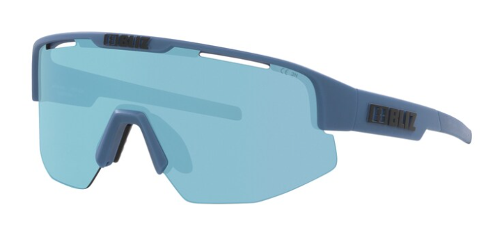 Bliz Matrix Small Matte Blue/ Smoke Ice Blue Mirror