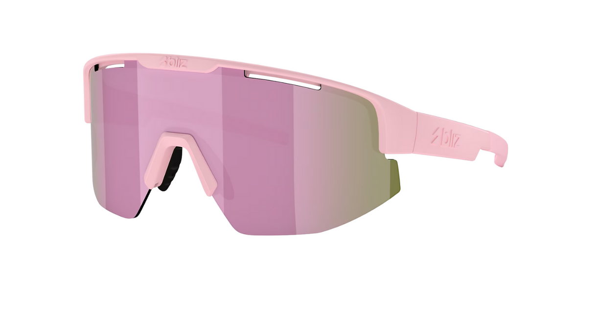 Bliz Matrix Small Matte Powder Pink/ Brown & Rose Multi lens