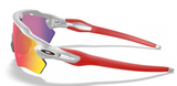 Oakley Custom Radar EV XS Silver Redline Icon/ Prizm Road