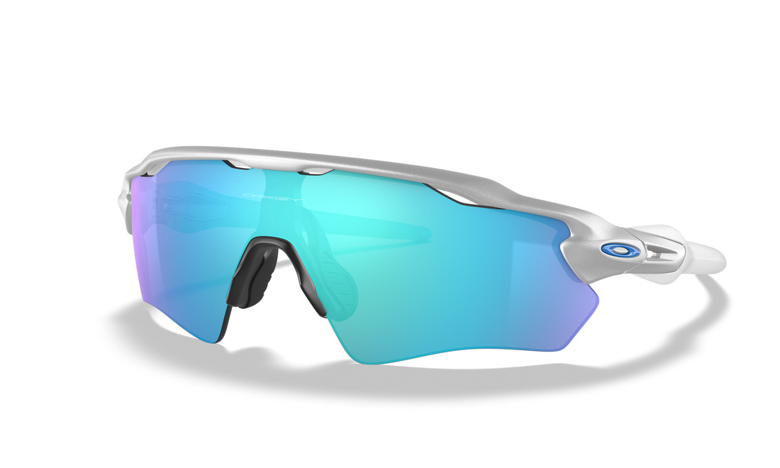 Oakley Custom Radar EV XS (extra small) Silver/ Prizm Sapphire