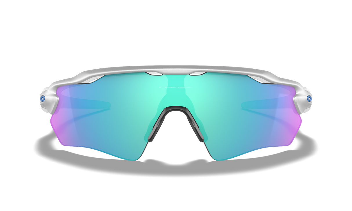 Oakley Custom Radar EV XS (extra small) Silver/ Prizm Sapphire