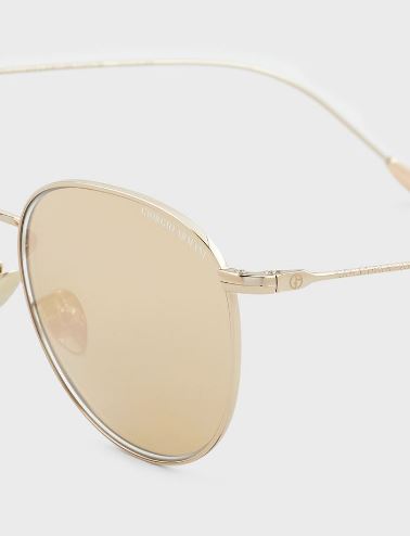 Giorgio-Armani-Gold-Plated-Gold-Mirror-lens
