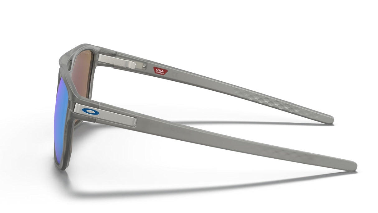 Oakley Latch Beta Matte Grey Ink/ Prizm Sapphire Polarized Zijkant