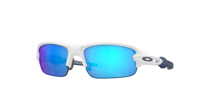 Oakley Flak XXS (Extra Extra Small) Matte White/ Prizm Sapphire