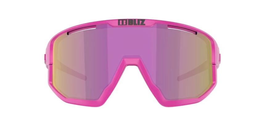 Bliz Vision Sportbril Matte Neon Rose/Brown&Purple Mirror