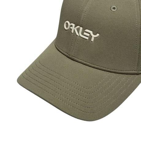 Oakley-6-Panel-Stretch-Metallic-Hat-Deep-Olive-Mist
