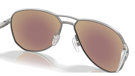 Oakley Contrail Satin Chrome Prizm Sapphire achterzijde