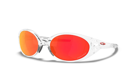 Oakley Custom Eye Jacket Polished Clear/ Prizm Ruby