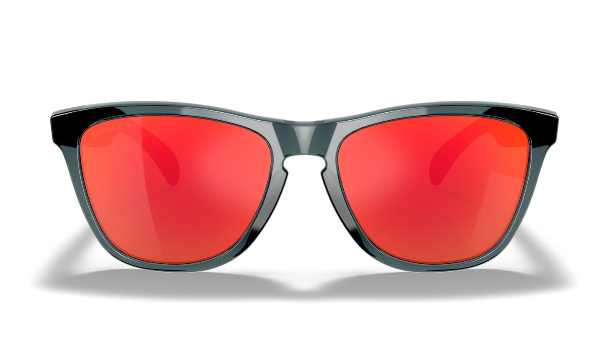 Oakley Custom Frogskins CrystaBlack-Prizm-Ruby-Voorkant