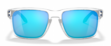 Oakley Custom Holbrook Polished Clear Crystal Blue Shallow Camo/ Prizm Sapphire Voorkant