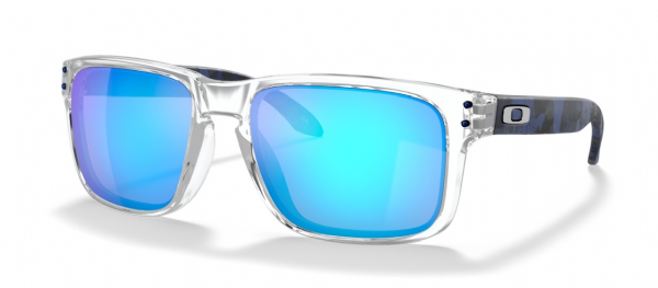 Oakley Custom Holbrook Polished Clear Crystal Blue Shallow Camo/ Prizm Sapphire