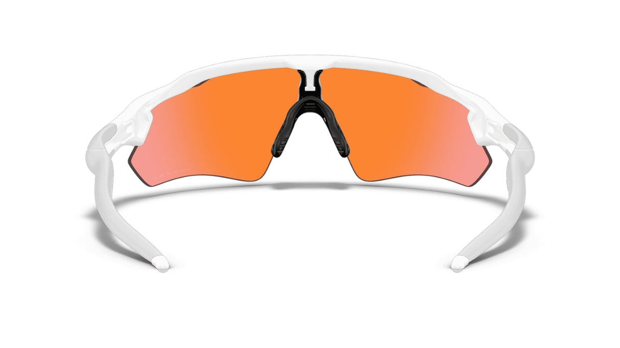 Oakley Custom Radar EV Path Polished White-Gold Icon/Prizm Trail achterzijde