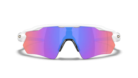 Oakley Custom Radar EV Path Polished White-Gold Icon/Prizm Trail vooraanzicht
