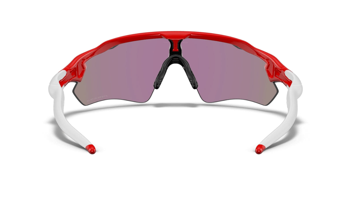 Oakley Custom Radar EV  Redline/ Prizm Jade achterzijde