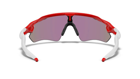 Oakley Custom Radar EV Redline/ Prizm Jade achterzijde