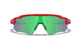 Oakley Custom Radar EV  Redline/ Prizm Jade vooraanzicht