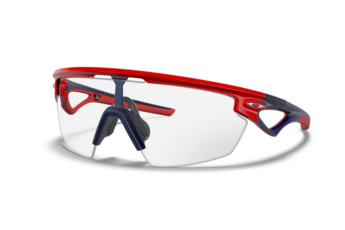Oakley-Custom-Sphaera-Matte-Redline-Navy-Blue-Clear-To-Black-Photochromic