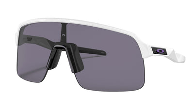 Oakley Custom Sutro Lite Matte White, Purple Icon/Prizm Grey