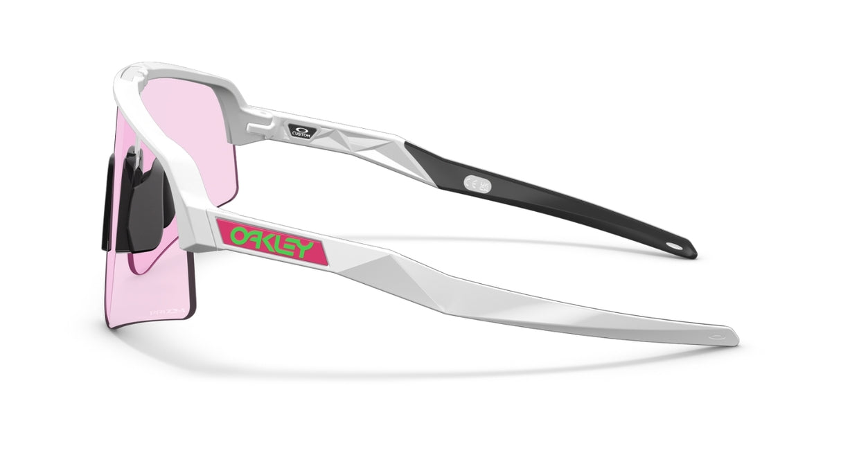 Oakley-Custom-Sutro-Lite-Sweep-Matte-White-Pink-80s-Green-Prizm-Low-Light