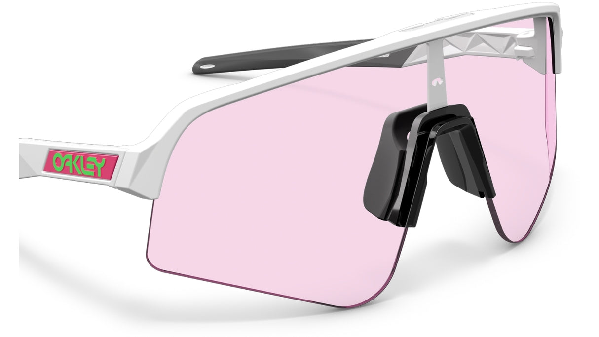Oakley-Custom-Sutro-Lite-Sweep-Matte-White-Pink-80s-Green-Prizm-Low-Light