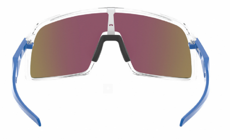 Oakley Custom Sutro Polished Clear/ Prizm Sapphire Achterkant