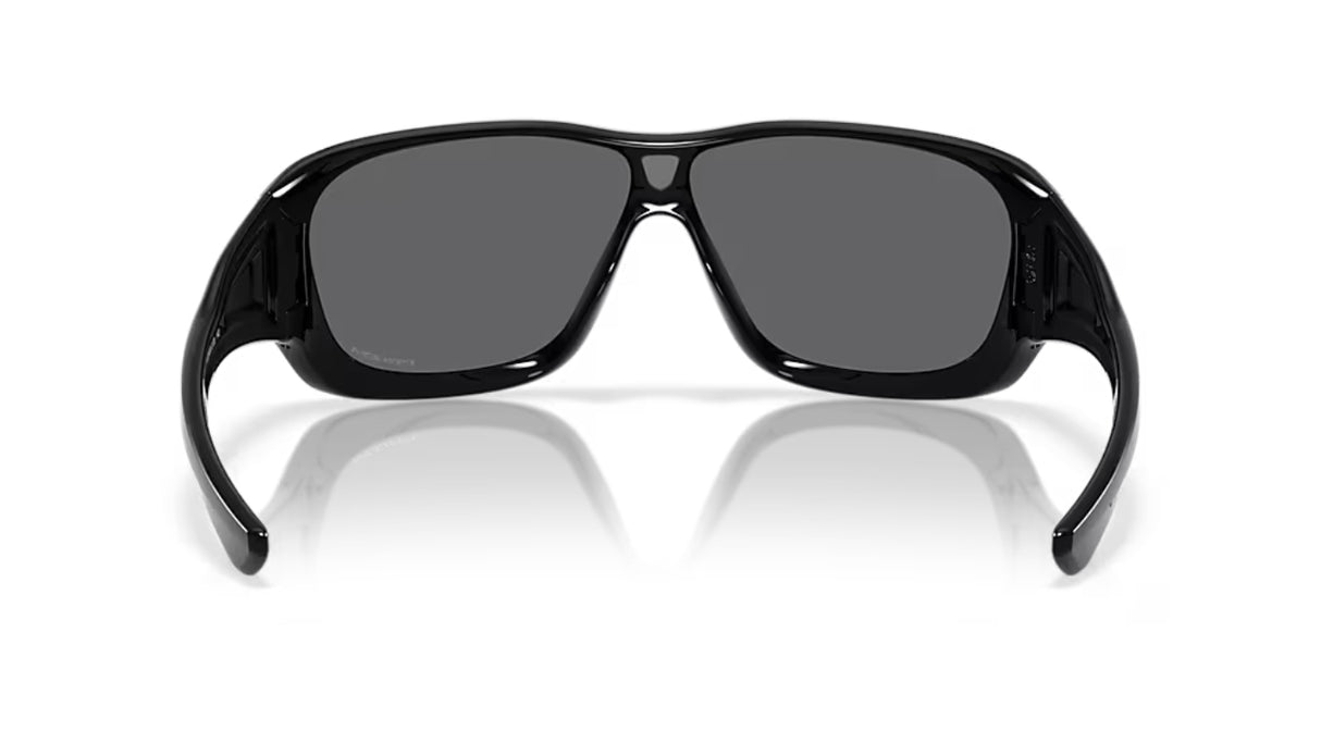 Oakley De La Salle Polished Black/ Prizm Black achterzijde