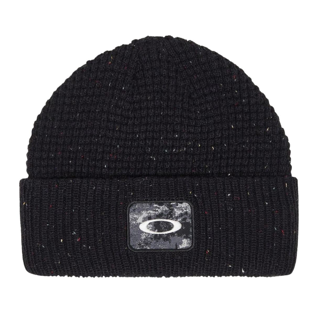 Oakley Ellipse Patch Waffle Beanie/ Blackout