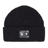 Oakley Ellipse Patch Waffle Beanie/ Blackout