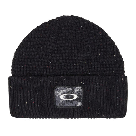 Oakley Ellipse Patch Waffle Beanie/ Blackout