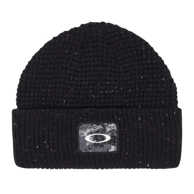 Oakley Ellipse Patch Waffle Beanie/ Blackout