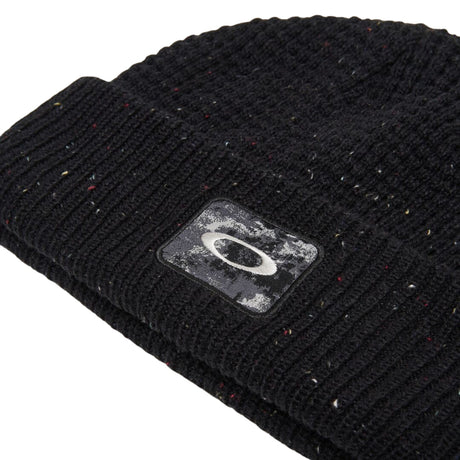 Oakley Ellipse Patch Waffle Beanie/ Blackout