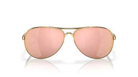 Oakley Feedback Polished Gold Prizm Rose Gold Polarized voorzijde