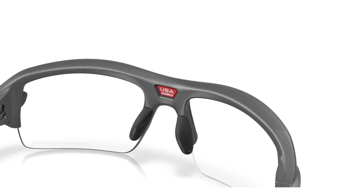 Oakley Flak 2.0 S small Steel  Clear to Black Photochromic achterzijde