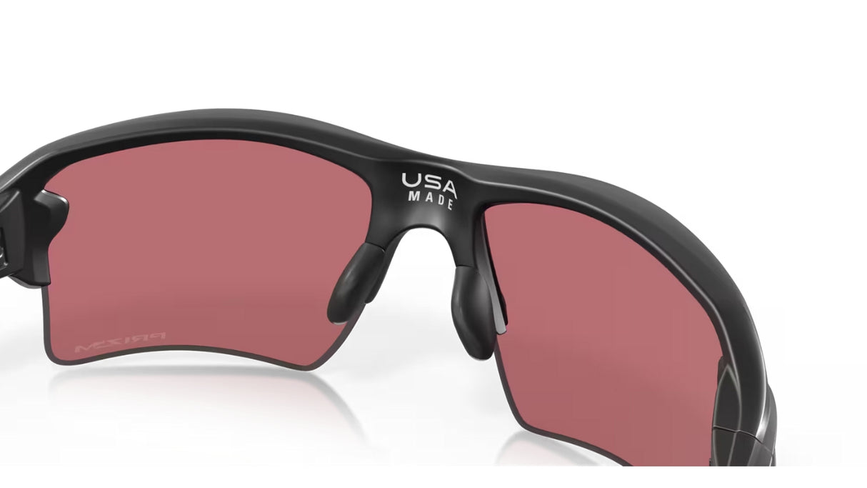 Oakley Flak 2.0 XL Matte Black Prizm Dark Golf achterzijde schuin