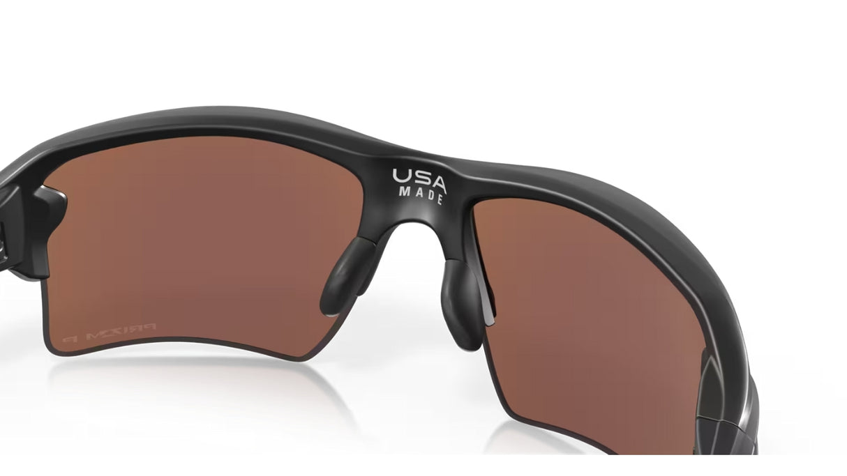 Oakley Flak 2.0 XL Matte Black Prizm Deep H20 Polarized achterzijde schuin