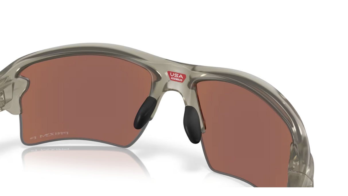 Oakley Flak 2.0 XL Matte Grey Prizm Deep H2O Polarized achterzijde