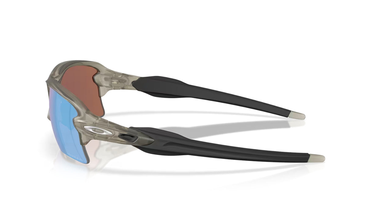 Oakley Flak 2.0 XL Matte Grey Prizm Deep H2O Polarized zijaanzicht
