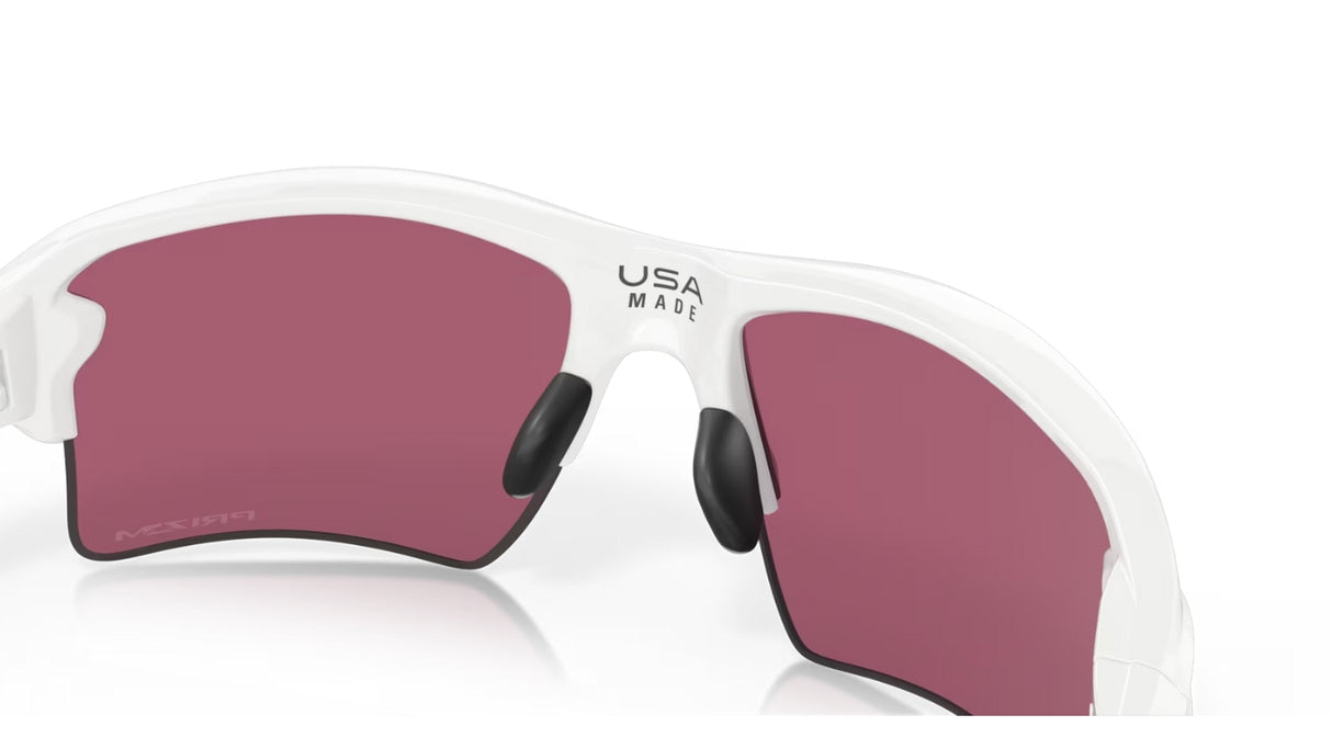 Oakley Flak-2.0 XL Polished White Prizm Field achterzijde schuin