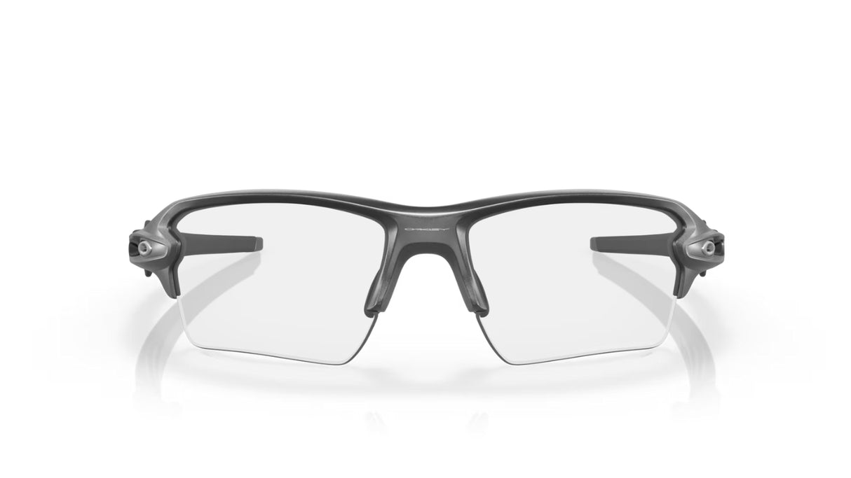 Oakley Flak 2.0 XL Steel Clear to Black Iridium Photochromic voorzijde