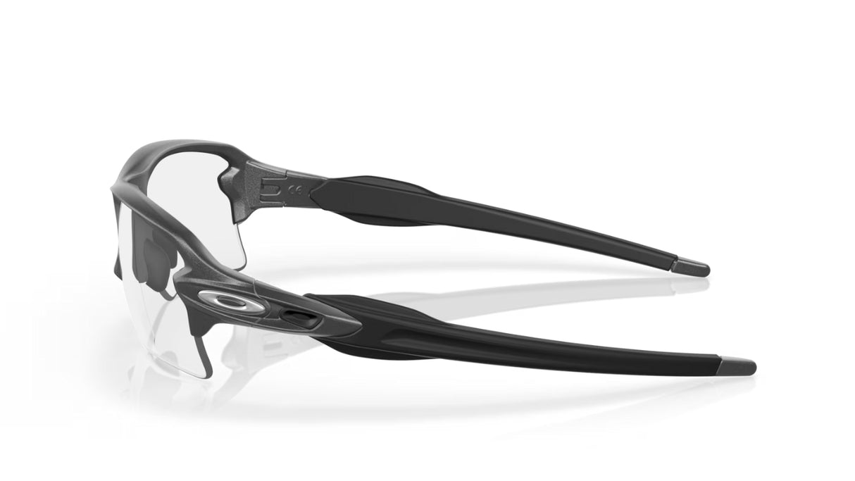 Oakley Flak 2.0 XL Steel Clear to Black Iridium Photochromic zijaanzicht
