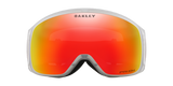Oakley Flight Tracker M Iron Red Wave/ Prizm Snow Torch Iridium skibril voorkant