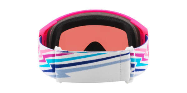 Oakley Flight Tracker M White Bolt  Prizm Snow Sapphire Iridium achterzijde