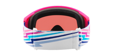 Oakley Flight Tracker M White Bolt  Prizm Snow Sapphire Iridium achterzijde
