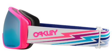 Oakley Flight Tracker M White Bolt  Prizm Snow Sapphire Iridium zijaanzicht