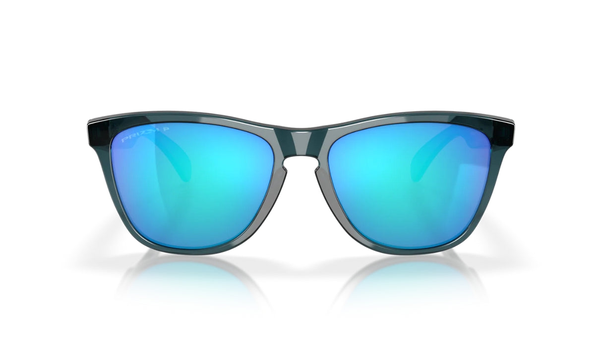 Oakley Frogskins Crystal Black Prizm Sapphire Polarized voorzijde