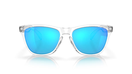 Oakley Frogskins Crystal Clear Prizm Sapphire voorzijde