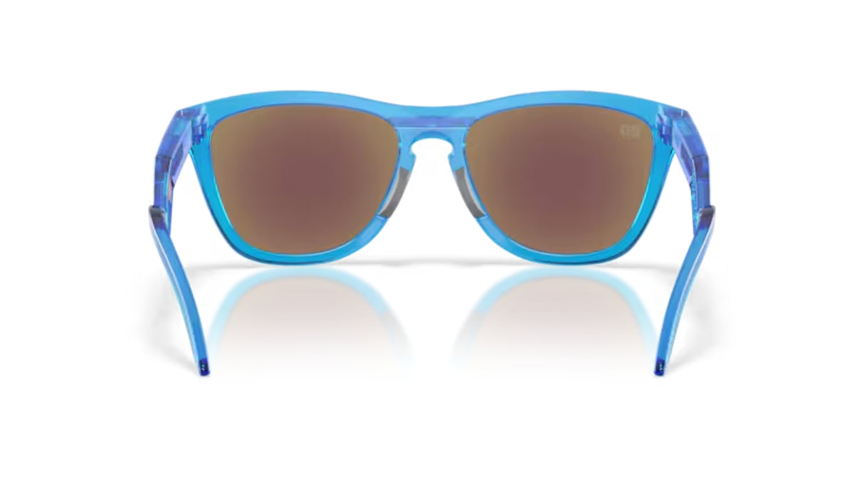 Oakley Frogskins Hybrid Matte Acid Blue/ Prizm Sapphire achterkant