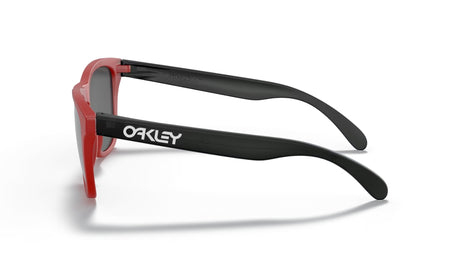 Oakley Frogskins Origins Matte Redline Matte Black Prizm Black zijaanzicht
